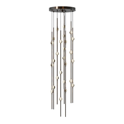 Sonne Constellation 12" Wide Beaded Chandelier 26 Light 2700K - Zelno Lighting