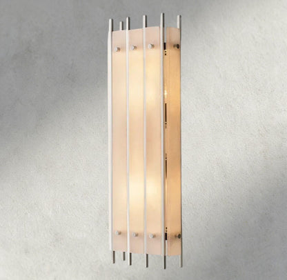 Sun Marco Alabaster Grand Rectangular Sconce - Zelno Lighting