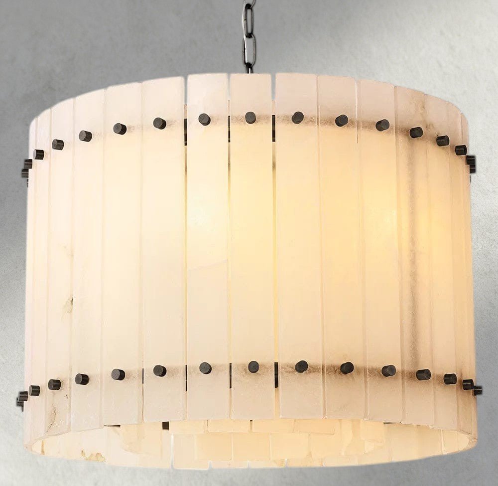 Sun Marco Alabaster Round Chandelier 22", 37", 48", 60" - Zelno Lighting
