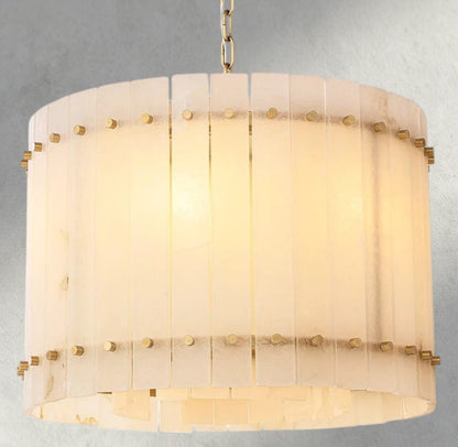 Sun Marco Alabaster Round Chandelier 22", 37", 48", 60" - Zelno Lighting
