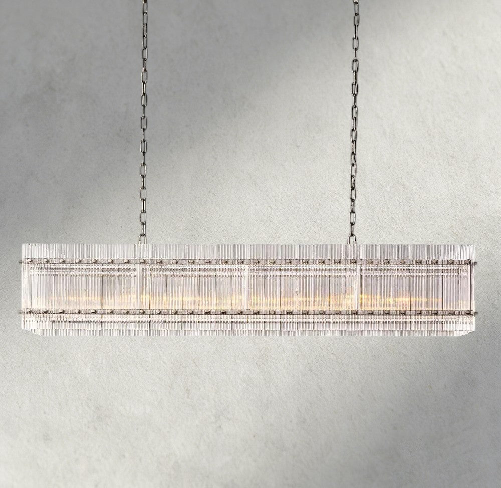 Sun Marco Rectangular Chandelier 54", 72" - Zelno Lighting