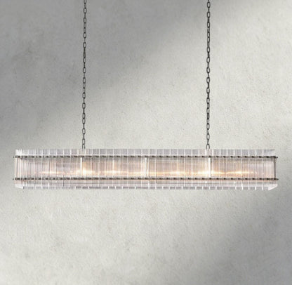 Sun Marco Rectangular Chandelier 54", 72" - Zelno Lighting