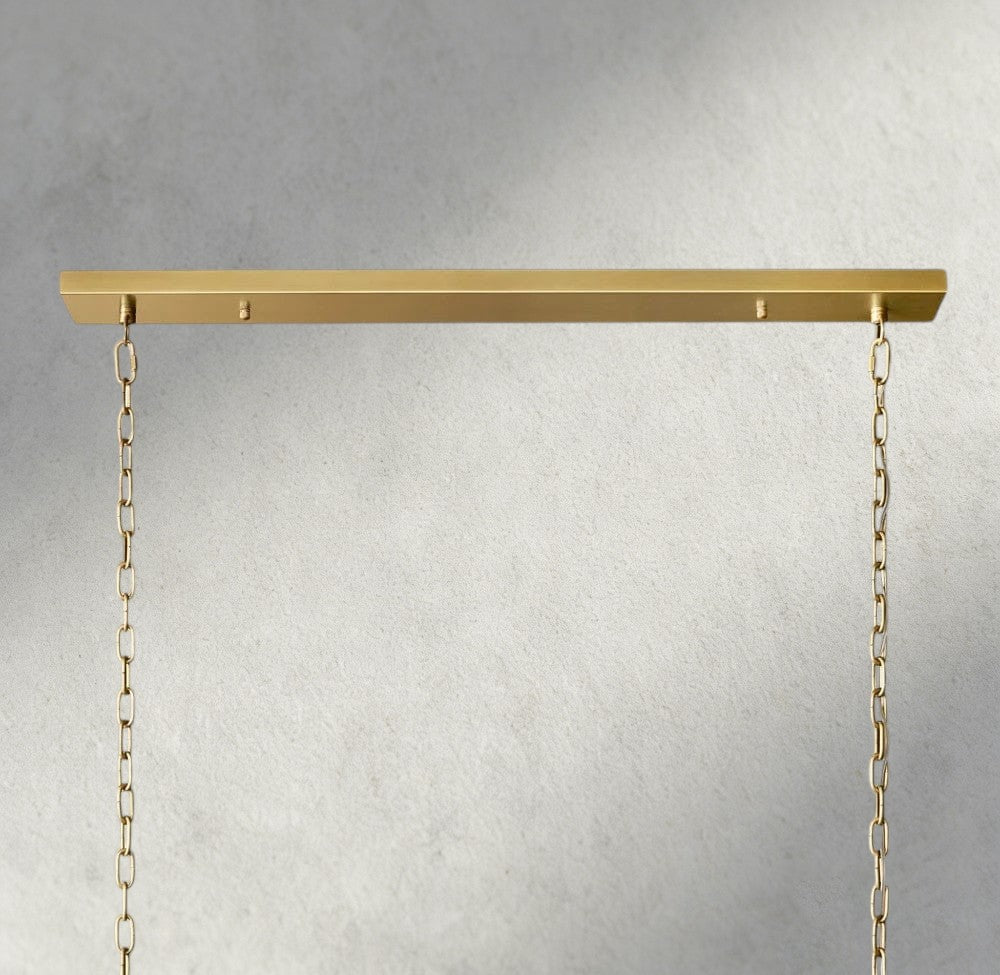 Sun Marco Rectangular Chandelier 54", 72" - Zelno Lighting