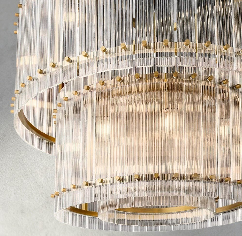 Sun Marco Two - Tier Round Chandelier 22", 37", 48", 60" - Zelno Lighting