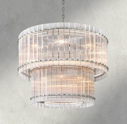 Sun Marco Two - Tier Round Chandelier 22", 37", 48", 60" - Zelno Lighting