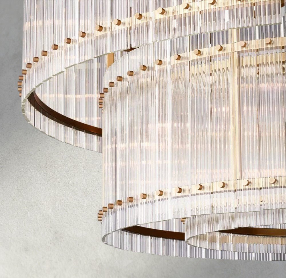 Sun Marco Two - Tier Round Chandelier 22", 37", 48", 60" - Zelno Lighting