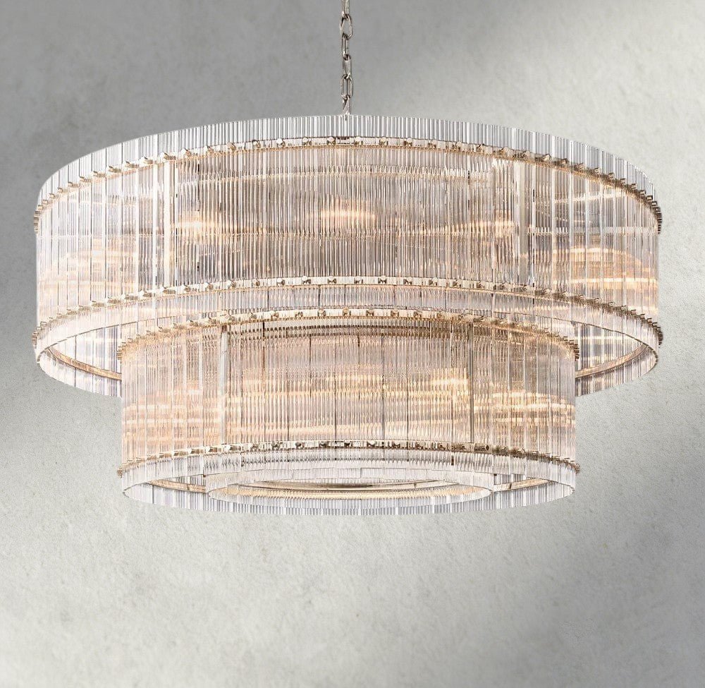 Sun Marco Two - Tier Round Chandelier 22", 37", 48", 60" - Zelno Lighting