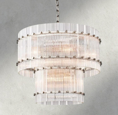 Sun Marco Two - Tier Round Chandelier 22", 37", 48", 60" - Zelno Lighting