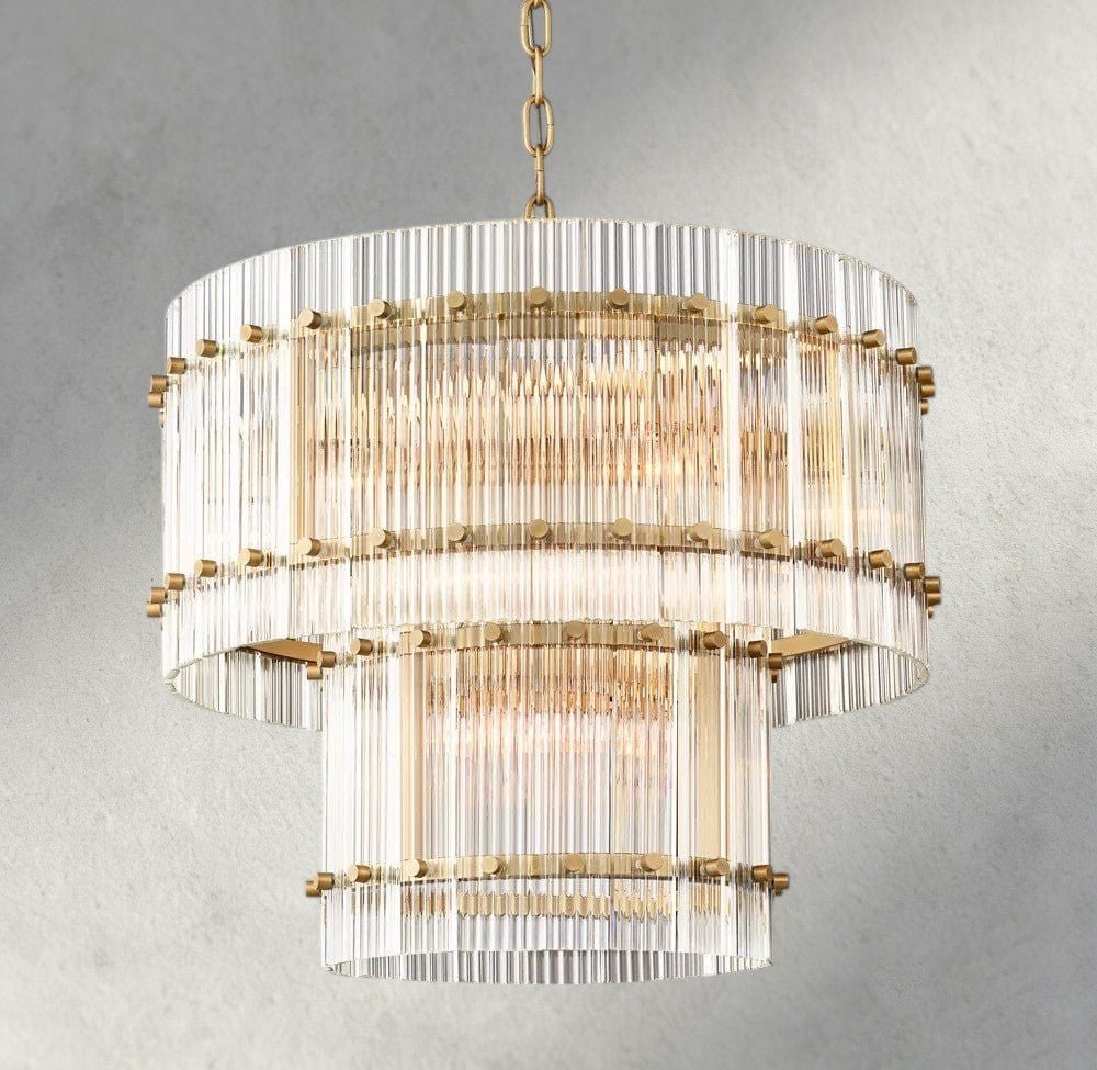 Sun Marco Two - Tier Round Chandelier 22", 37", 48", 60" - Zelno Lighting