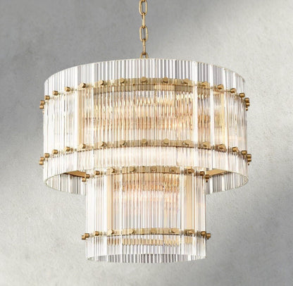 Sun Marco Two - Tier Round Chandelier 22", 37", 48", 60" - Zelno Lighting
