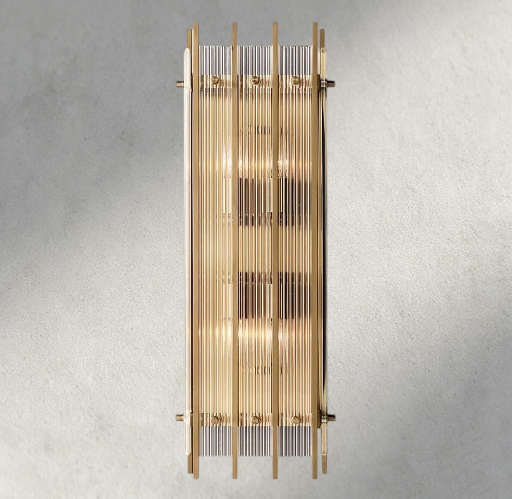 Sun Merca Grand Rectangular Sconce - Zelno Lighting