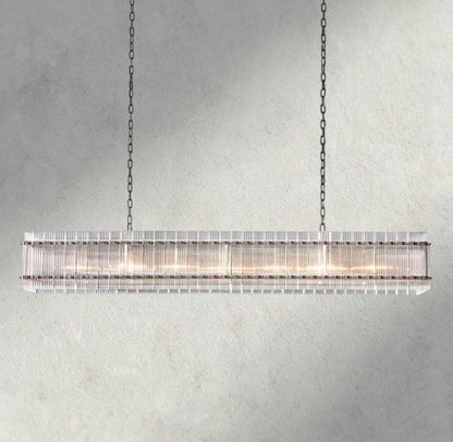 Sun Merca Rectangular Chandelier 54", 72" - Zelno Lighting