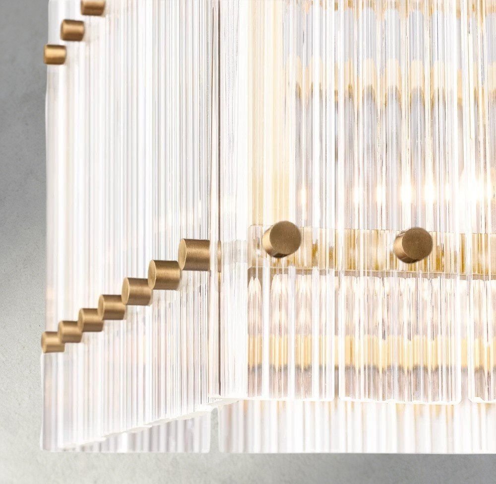 Sun Merca Rectangular Chandelier 54", 72" - Zelno Lighting