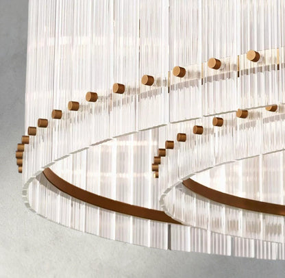 Sun Merca Round Chandelier 22", 37", 48", 60" - Zelno Lighting