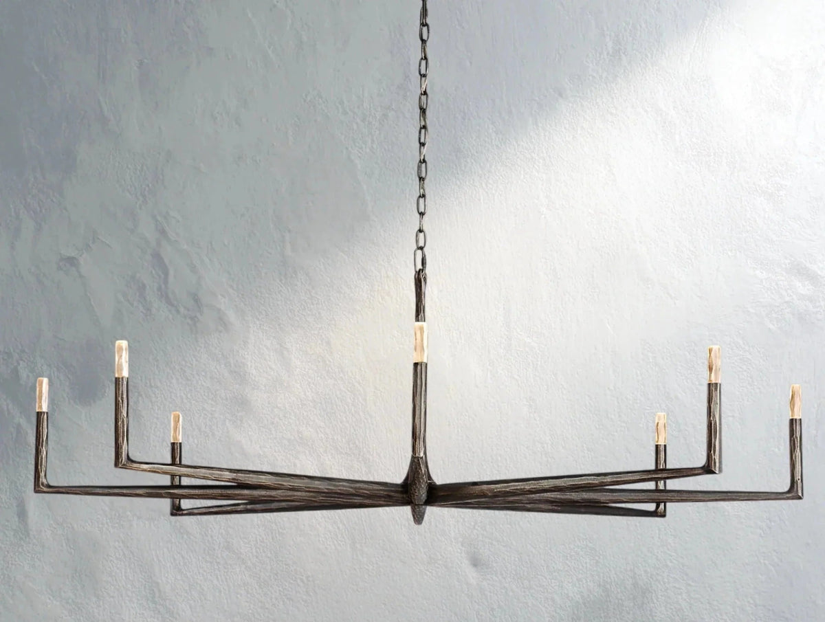 Thadria Round Chandelier - Zelno Lighting