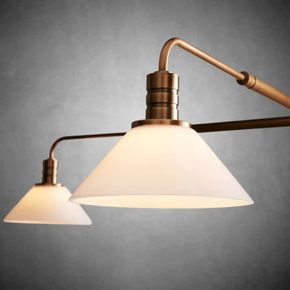 Theron Glass Round Chandelier 30'' 52'' - Zelno Lighting