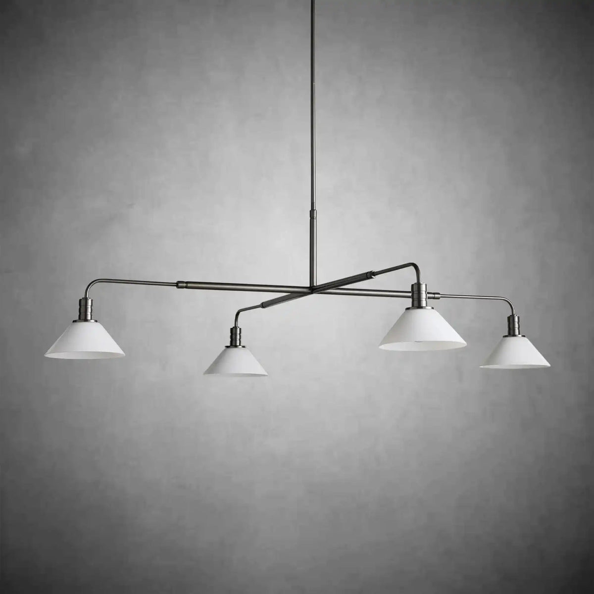 Theron Glass Round Chandelier 30'' 52'' - Zelno Lighting