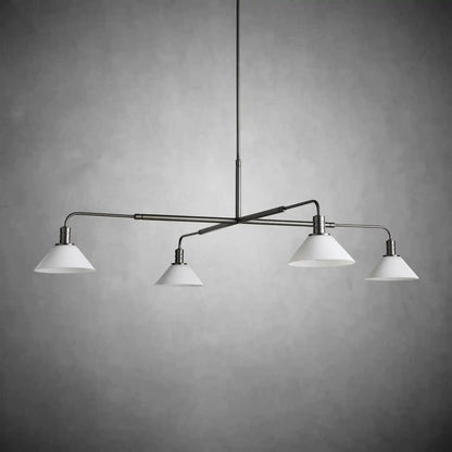 Theron Glass Round Chandelier 30'' 52'' - Zelno Lighting