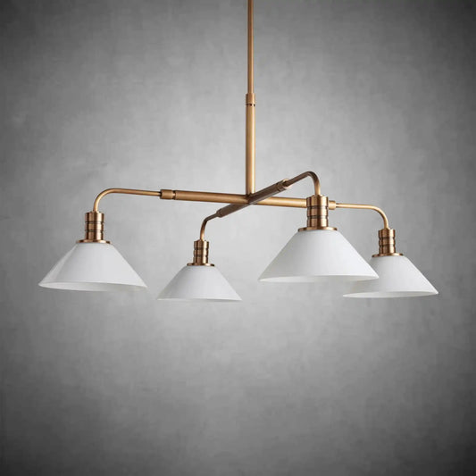 Theron Glass Round Chandelier 30'' 52'' - Zelno Lighting