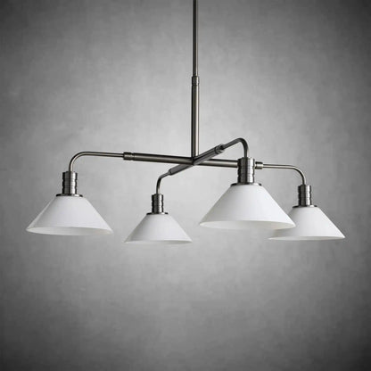 Theron Glass Round Chandelier 30'' 52'' - Zelno Lighting