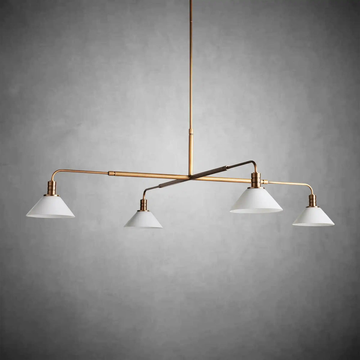 Theron Glass Round Chandelier 30'' 52'' - Zelno Lighting