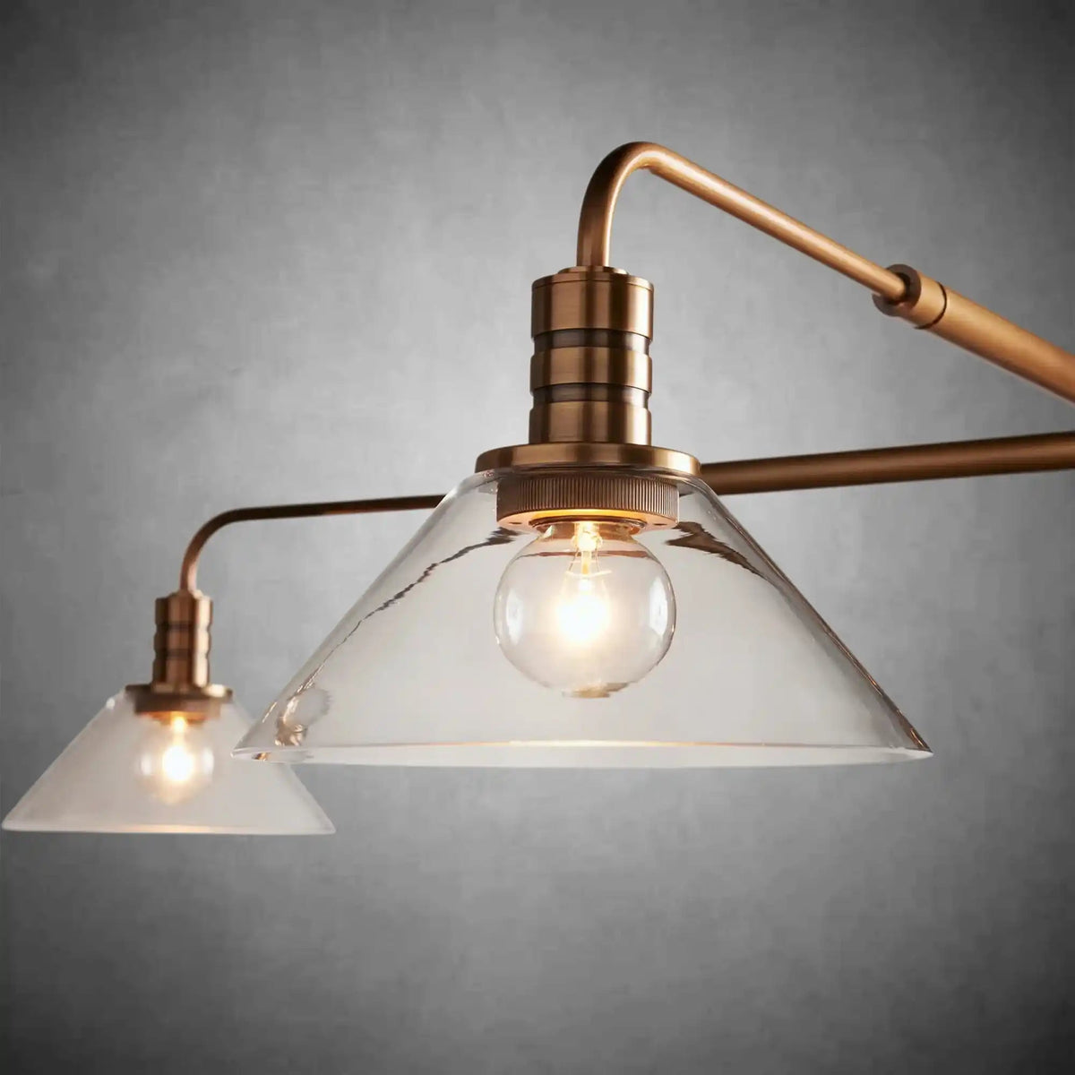 Theron Glass Round Chandelier 30'' 52'' - Zelno Lighting