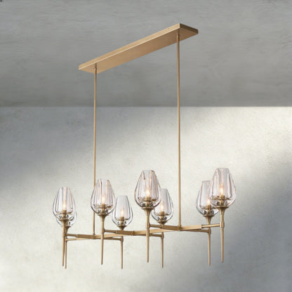 Tuple Linear Chandelier 52", 65" - Zelno Lighting