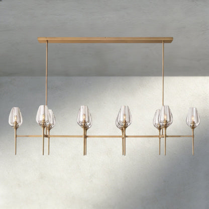 Tuple Linear Chandelier 52", 65" - Zelno Lighting