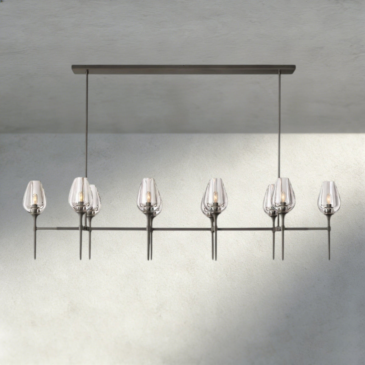 Tuple Linear Chandelier 52", 65" - Zelno Lighting