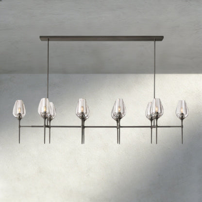 Tuple Linear Chandelier 52", 65" - Zelno Lighting