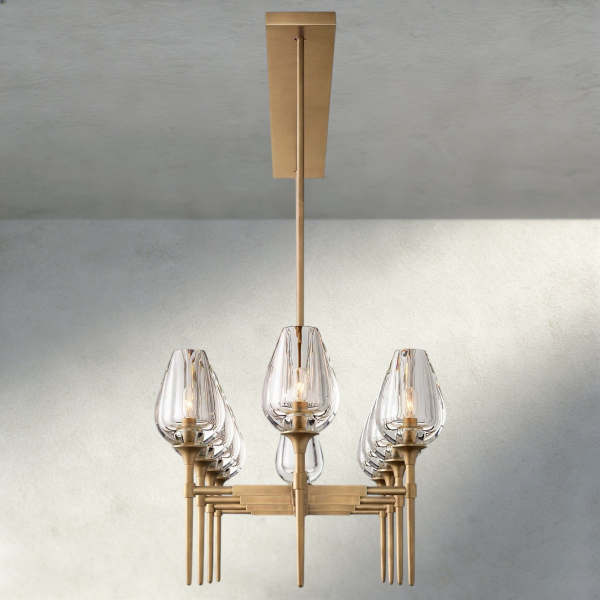 Tuple Linear Chandelier 52", 65" - Zelno Lighting