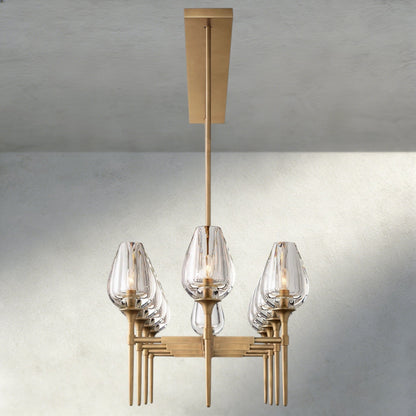 Tuple Linear Chandelier 52", 65" - Zelno Lighting
