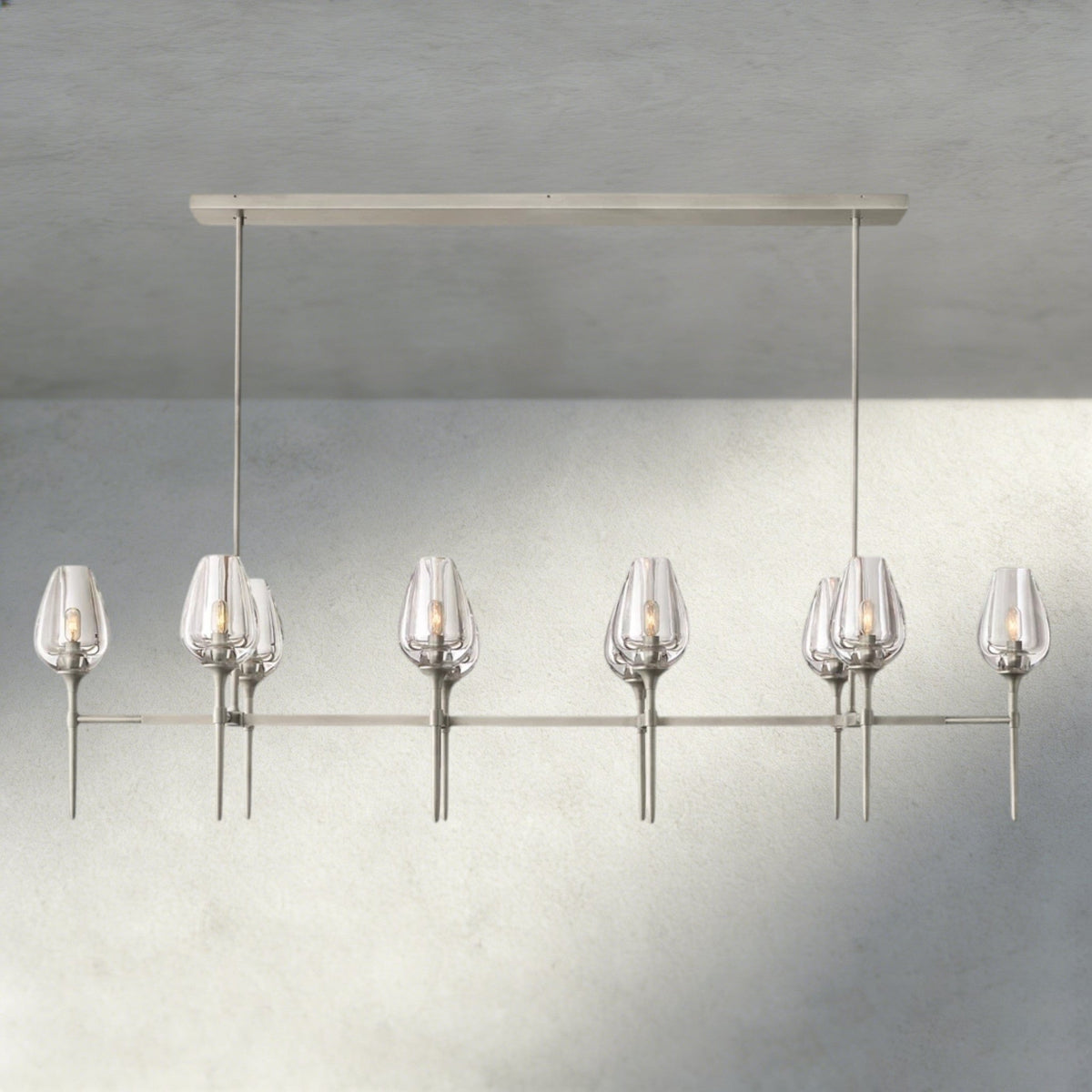 Tuple Linear Chandelier 52", 65" - Zelno Lighting