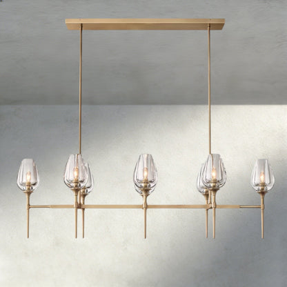 Tuple Linear Chandelier 52", 65" - Zelno Lighting