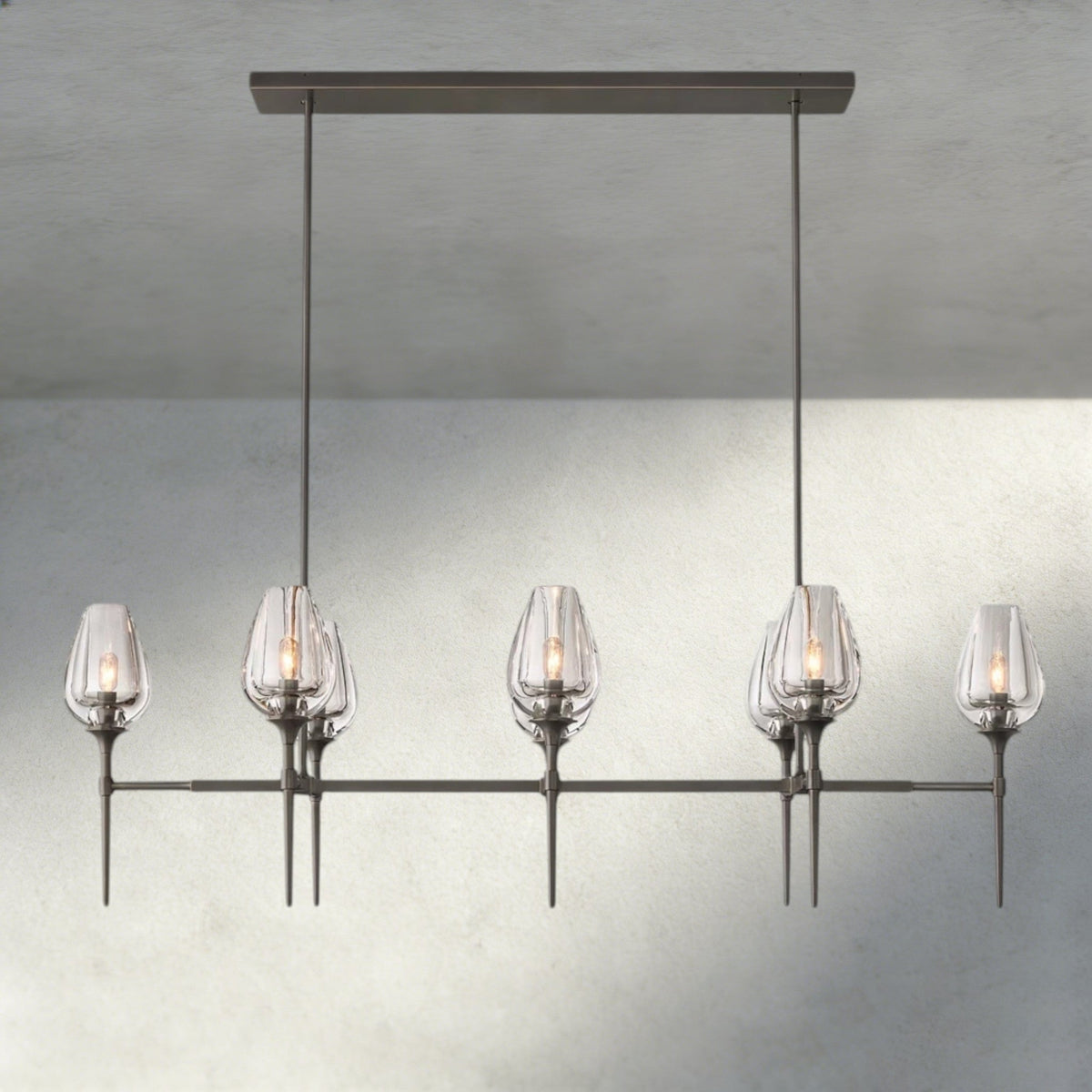 Tuple Linear Chandelier 52", 65" - Zelno Lighting