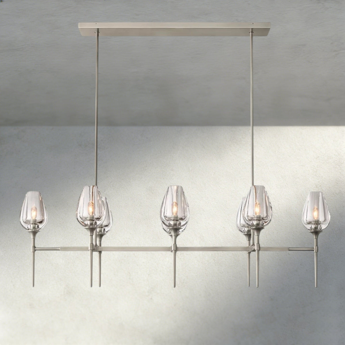 Tuple Linear Chandelier 52", 65" - Zelno Lighting