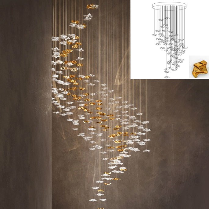 Veloria Fluid Chandelier - Zelno Lighting