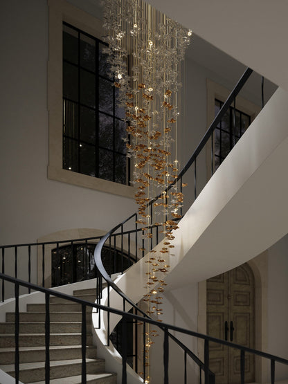 Veloria Fluid Chandelier - Zelno Lighting