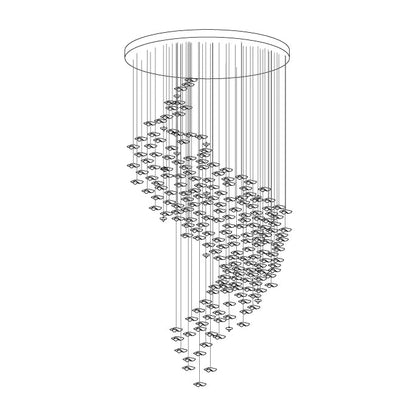Veloria Fluid Chandelier - Zelno Lighting