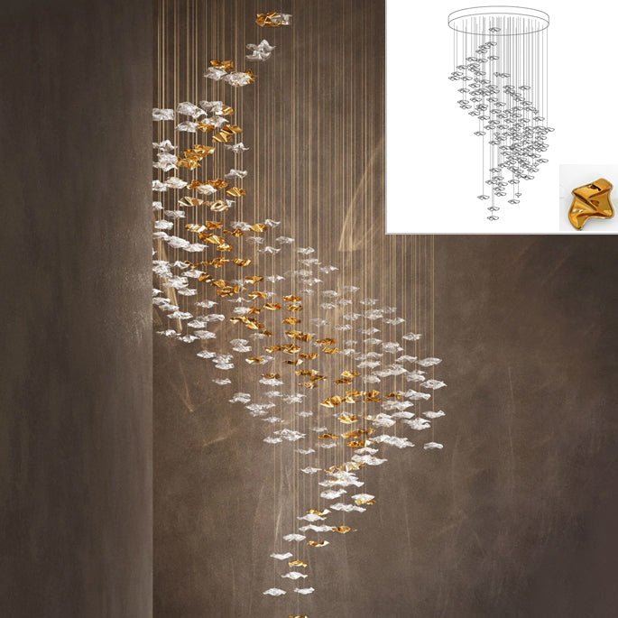 Veloria Fluid Chandelier - Zelno Lighting