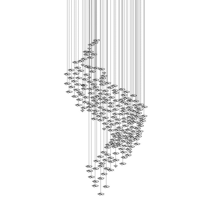 Veloria Fluid Chandelier - Zelno Lighting