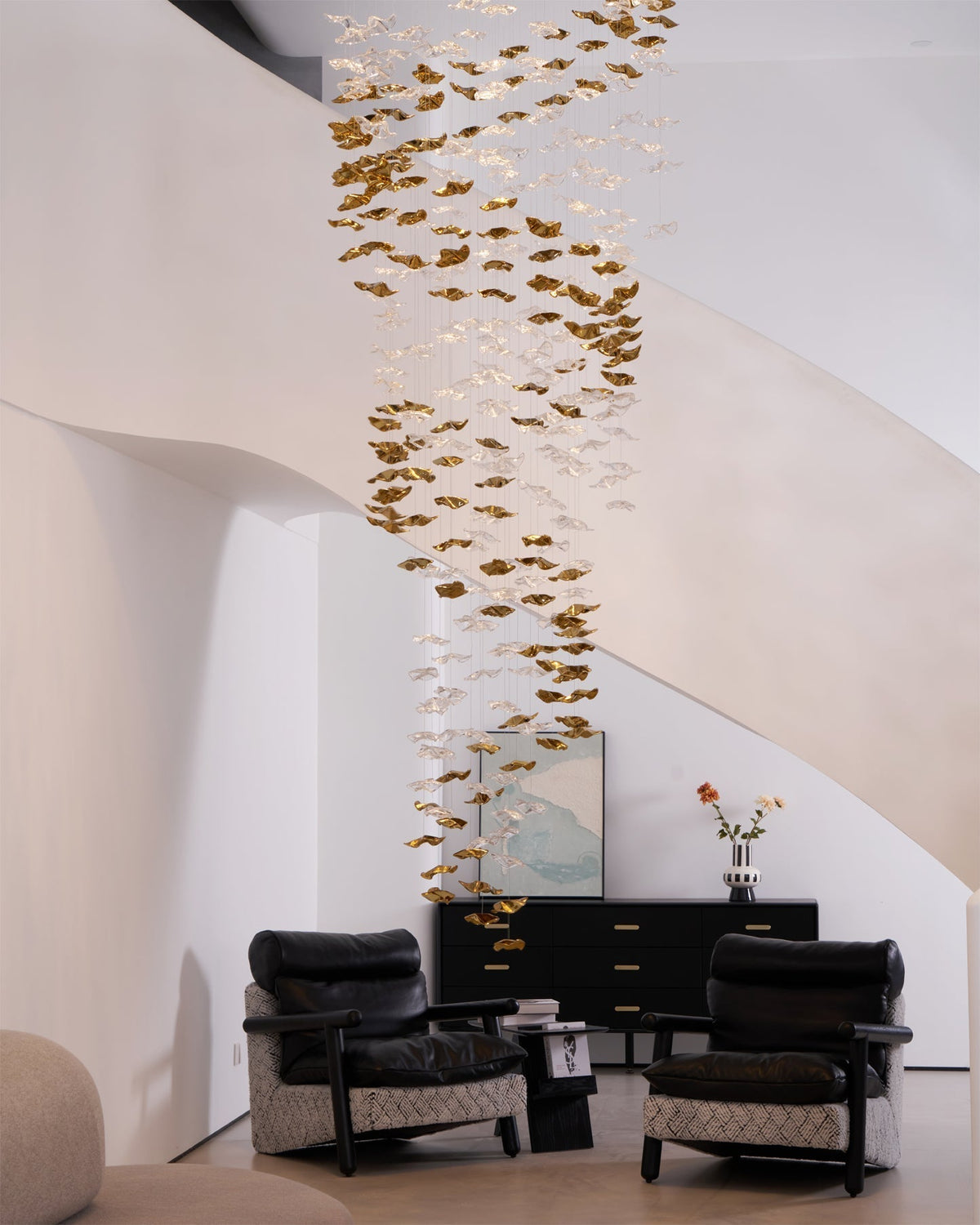 Veloria Fluid Chandelier - Zelno Lighting