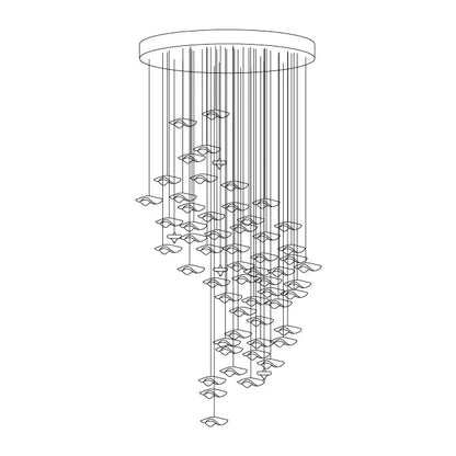 Veloria Fluid Chandelier - Zelno Lighting