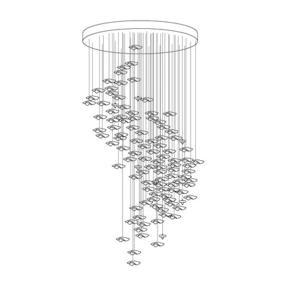 Veloria Fluid Chandelier - Zelno Lighting