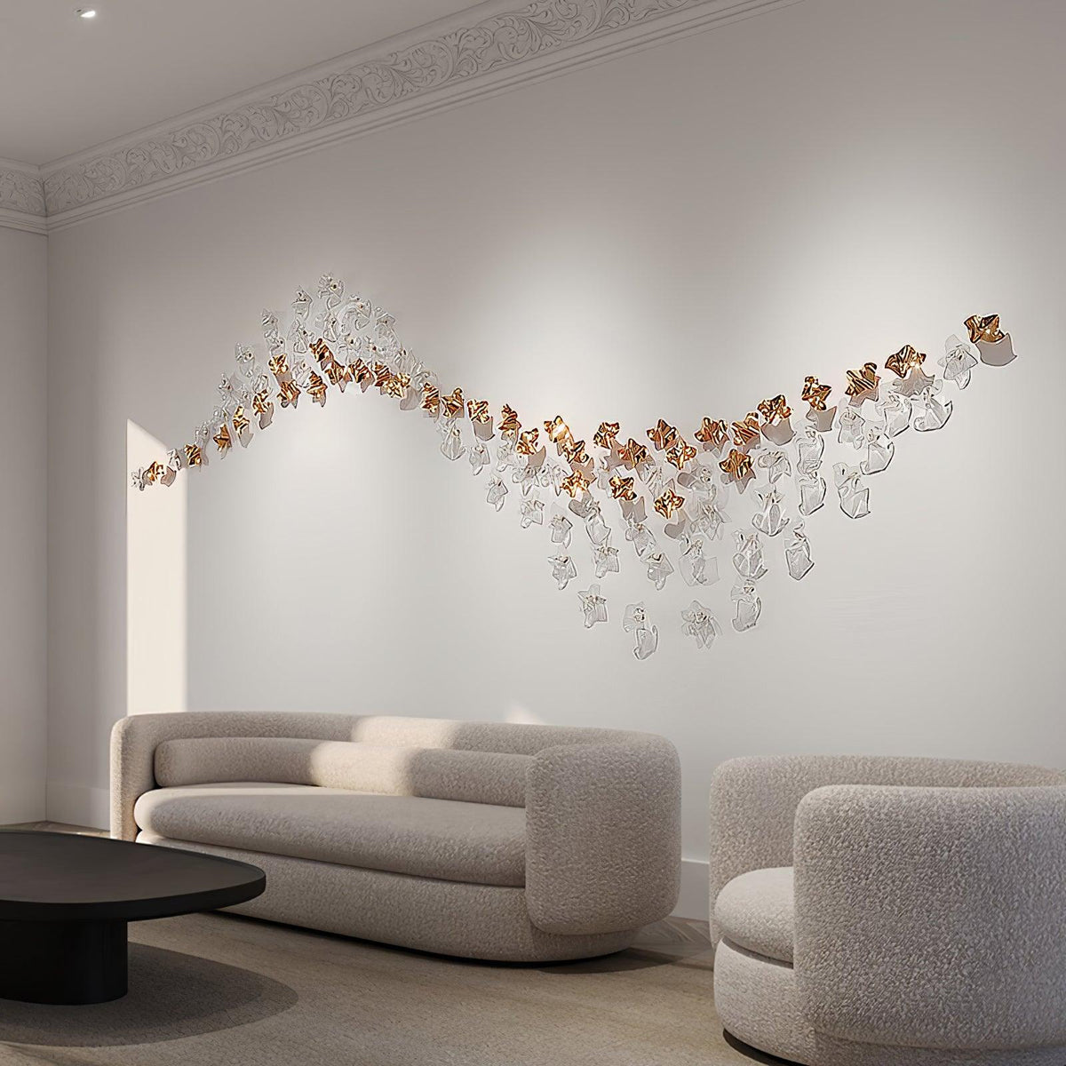 Veloria Fluid Chandelier - Zelno Lighting