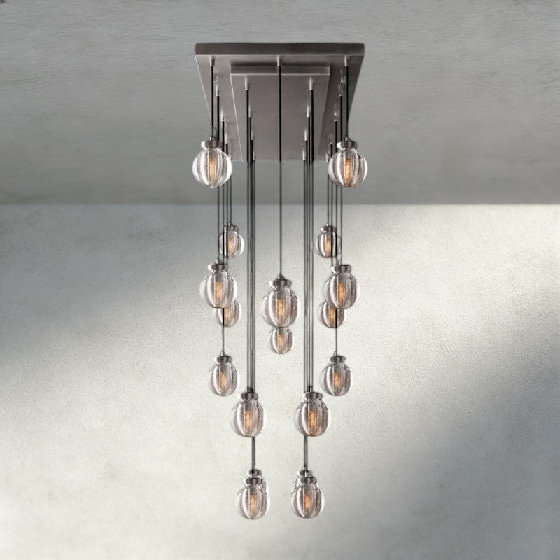 Venetian Pearl Rectangular Chandelier 36", 54", 72" - Zelno Lighting