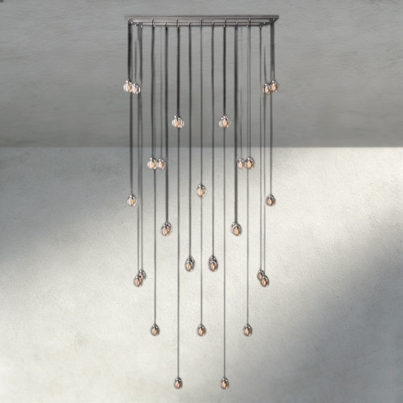 Venetian Pearl Rectangular Chandelier 36", 54", 72" - Zelno Lighting