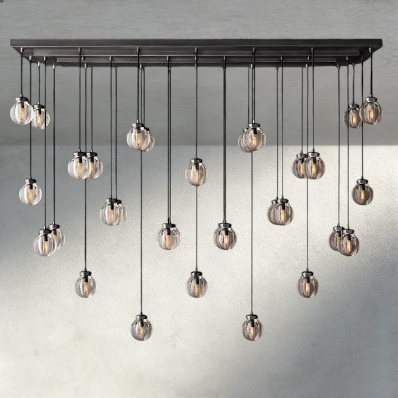 Venetian Pearl Rectangular Chandelier 36", 54", 72" - Zelno Lighting