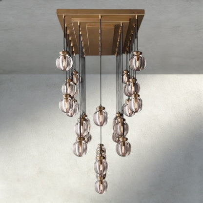 Venetian Pearl Rectangular Chandelier 36", 54", 72" - Zelno Lighting