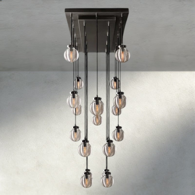 Venetian Pearl Rectangular Chandelier 36", 54", 72" - Zelno Lighting